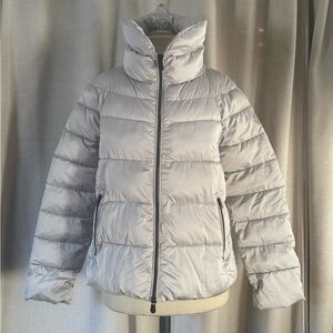SAVE THE DUCK Light Gray Puffer Jacket Size XS